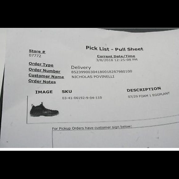 Nike Foamposite One Eggplant DS W/ Reciept - Picture 7 of 8